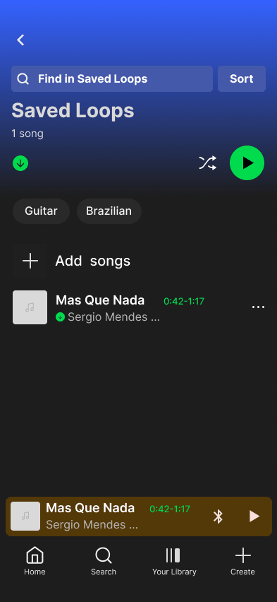 Saved Loops Library