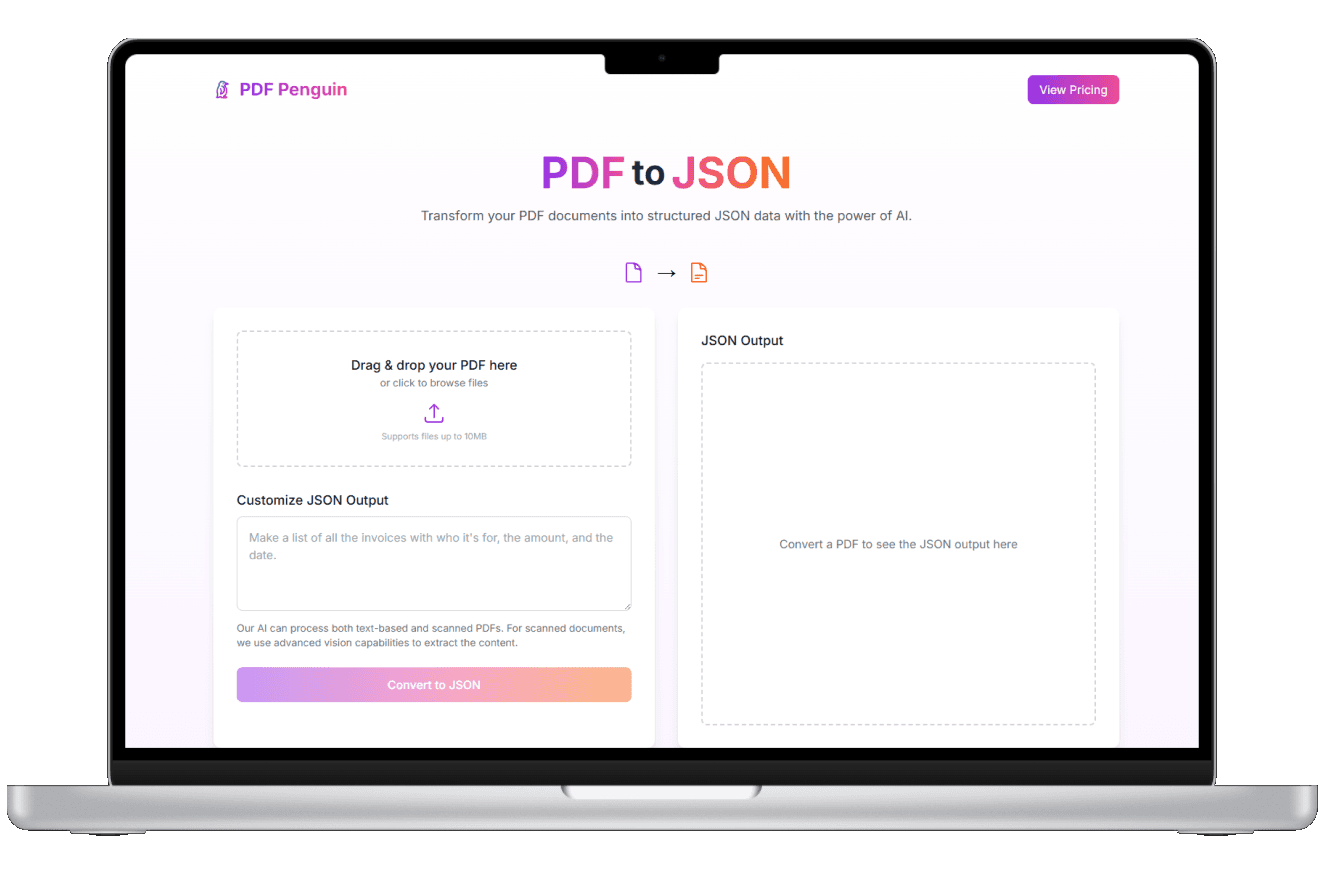 PDF Penguin Application Interface